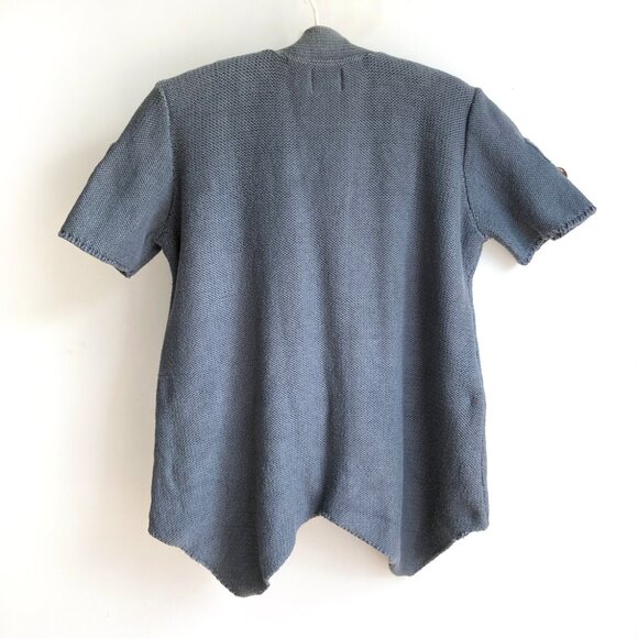 PURE Handknit Cotton Short Sleeve Cardigan - Picture 2 of 9